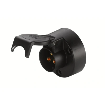 Image of HELLA 8JB 001 933 031 Socket 24V 3 pin connector Plug: Screw Contact Black