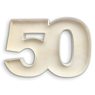 Image of NP Jointed Fillable number box 50, Wooden Letters and shapes