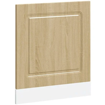 Image of vidaXL Dishwasher Panel Kalmar Sonoma Oak 60x1.5x67 cm Engineered Wood
