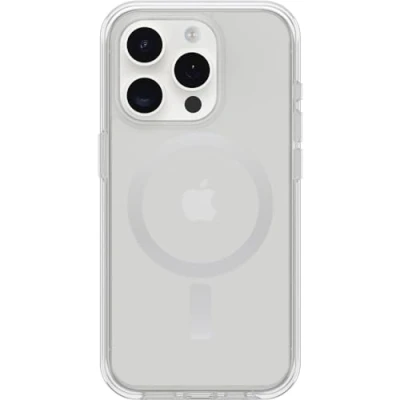 Image of Otterbox Symmetry MagSafe PC Back Cover Transparent Apple iPhone 15 Pro