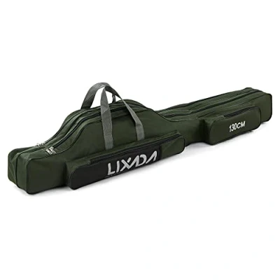 Image of Lixada Portable Fishing Bag Folding Rod Reel Outdoor Carrier Bag100cm/130cm/150cm