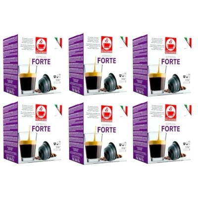 Image of Bonini Dolce Gusto Compatible Espresso Forte Coffee Pods (Pack of 6, Total 96 pods)