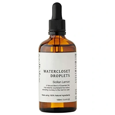 Image of Vanilla Blanc Water Closet Droplets, Essential Oils for Toliet Odours, Poo Drops Toilets (Sicilian Lemon)