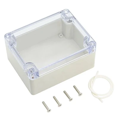 Image of LeMotech ABS Plastic Junction Box, Dustproof Waterproof IP65 Electrical Box Universal Project Enclosure Grey, with PC Transparent/Clear Cover 4.53 x 3.54 2.16 inch (115 90 55 mm)