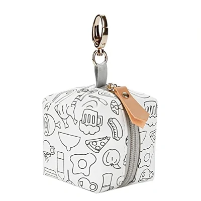 Image of Bibest Soother/Pacifier Pouch, Dummy Case Holder, Soother Pod Box Pacifier Holder Travel Case, Attach to Diaper Bags, Hold or Nipple Shield