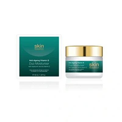 Image of Skin Research Anti Ageing Vitamin D with Hyaluronic Acid &amp; C Duo Moisturiser 50ml