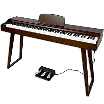 Image of 88 Key Digital Electric Piano,Light and Portable Piano Touch Display Keyboard Kit, with Full Size Weighted Keys Sustain Pedal &amp; Simply Lessons Real Touch,for Beginners