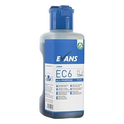 Image of Evans Ec6 Neutral All Purpose Commercial Concentrated Interior Hard Surface Cleaner 1Ltr