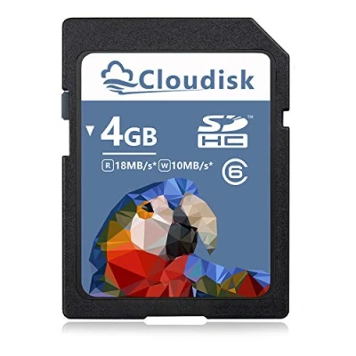 Image of Cloudisk SD Card 4GB SDHC Class 6 Flash Memory 4 GB Digital Camera Cards