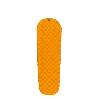 Image of Sea to Summit Ultralight Insulated Air Sleeping Mat Small Thermolite Tiny Pack Size Pillow Lock System 2.5 Season Stuff Sack For Backpacking Orange 430g