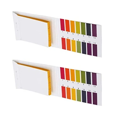 Image of Lansonee 2 Pack pH 1 14 Test Indicator 160 Strips Litmus Paper Water Soil Testing Kit