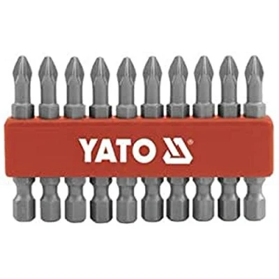 Image of Yato Professional Screwdriver BITS of 10pcs PH2 x 50 mm S2