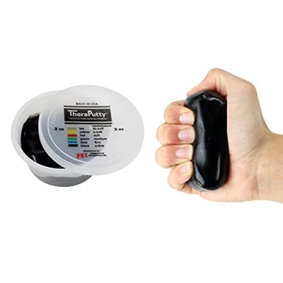 Image of Cando TheraPutty Therapeutic modelling clay 2 oz black (very strong)