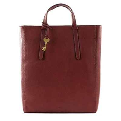 Image of Fossil Women&#039;s Camilla Leather Convertible Backpack Purse Handbag, Henna, One Size
