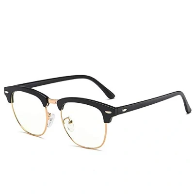 Image of LNTICB® Blue Light Blocking Glasses Computer Reading Retro Eyeglasses Frame Anti UV Transparent Lens Eye Fatigue Lightweight Fashion Professional Unisex for Smartphone Screens TV