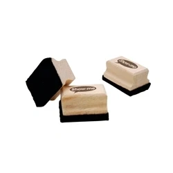 Image of Show me Mini Wooden Handled Felt Whiteboard Eraser (30 Pack) WME30