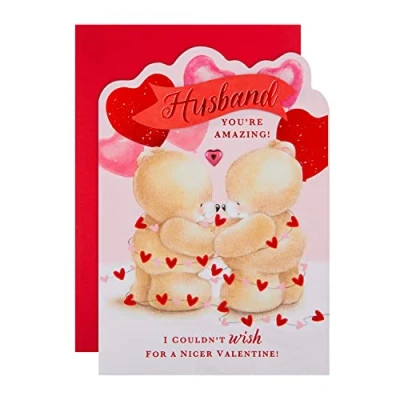 Image of Hallmark Valentine&#039;s Day Card for Husband Cute Forever Friends Design