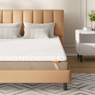 Image of Sweetnight Mattress Topper 180x200cm, Gel Memory Foam Topper, Quality Bed Topper,Medium Firm for Pressure Relief , with Removable and Washable Cover,180x200x5cm