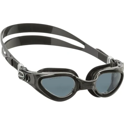 Image of CRESSI Right Goggles Black/Smoked Lens Adult for Swimming, Pool and Water Sports, Anti Fog 100% UV, Lens, One Size