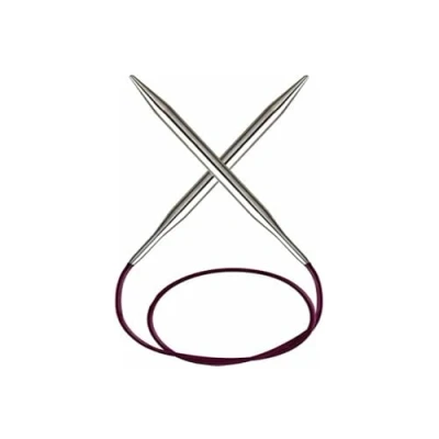 Image of KnitPro 80 cm x 2 mm Nova Fixed Circular Needles, Silver