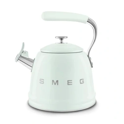 Image of Smeg WKF01PG Whistling Kettle for Hobs, Stainless Steel, 2.3 liters, Sea Green