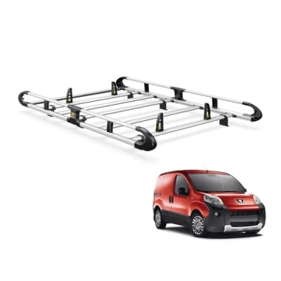 Image of Van Guard ULTI Rack+ Aluminium Bar Roof Rack for Citroen Nemo [Models with Twin Rear Doors] Includes Full Width Roller and 2 Pairs Load Stops