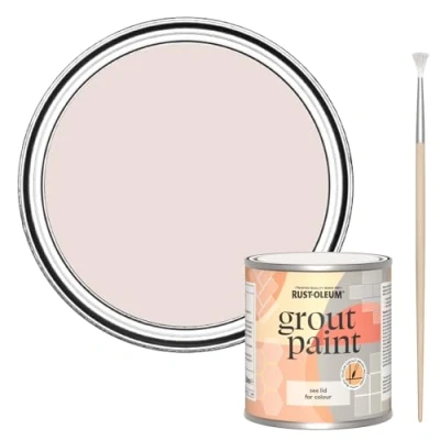 Image of Rust Oleum Pink Ultra Durable Grout Paint Elbow Beach 250ml