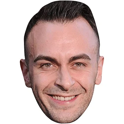Image of Joseph Gilgun (Smile) Celebrity Mask, Flat Card Face, Fancy Dress Mask