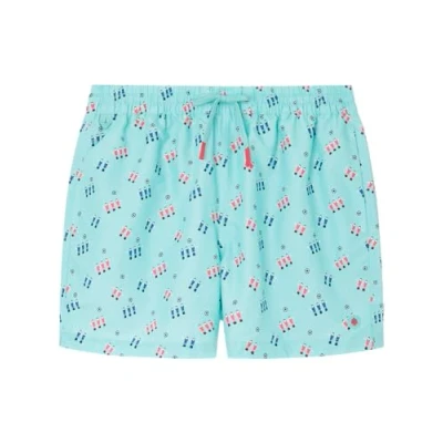 Image of SPRINGFIELD Men&#039;s Swimsuits Swim Trunks, Turquoise, S