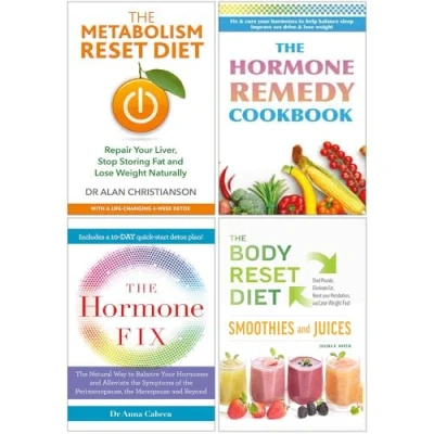 Image of Metabolism Reset Diet, Hormone Remedy Cookbook, Fix, Body Diet Smoothies 4 Books Collection Set