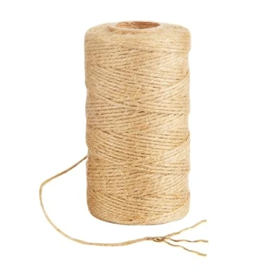 Image of Norvens 100M Natural Jute String Twine, 3 Ply Garden Brown Twine for DIY Crafts, Gift Wrapping, Floristry and Gardening Decoration