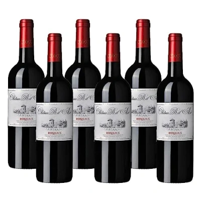 Image of Case of 6 Chateau Bel Air Bordeaux Red Wine 75cl 12% abv