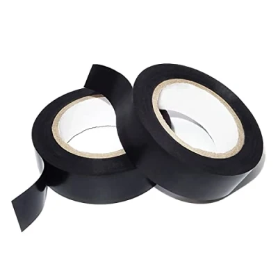Image of YTBUBOR PVC Electrical Tape 2 Pack 19mm*15m Black Insulation Adhesive Gaffer