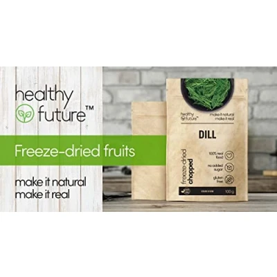 Image of Healthy Future Freeze Dried Dill 100% Natural Herb Gluten Free No Preservatives (100g)
