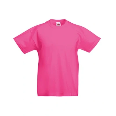 Image of Fruit of the Loom Kids Original T Shirt 21 Colours / Age 3 15 Fuchsia 1415