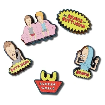 Image of Crocs Unisex&#039;s Beavis and Butthead Shoe Charms, Multi Colour, One Size
