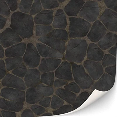 Image of 3 Sheets Self Adhesive Floor Tiles for Dollhouse 1:12 Scale (Vulcanic Rock Mosaic)