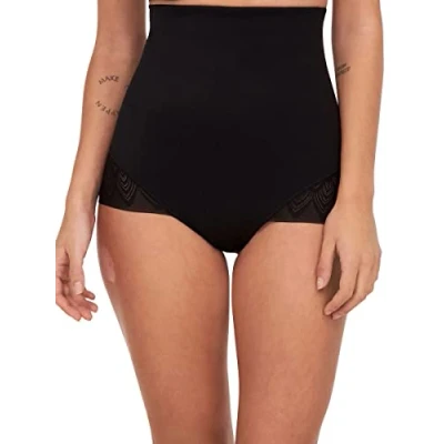 Image of Chantelle Womens Sexy Shape Very High Waisted Brief Black Spandex Size Small
