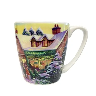 Image of Churchill Christmas Traditional Scene Queens China Acorn Mug