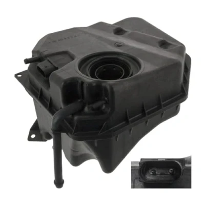 Image of 95510614720, 95510614721, 95510614722, 95510614723 Expansion Tank FEBI BILSTEIN 49015 with coolant level sensor without lid PORSCHE: Cayenne, AUDI: Q7