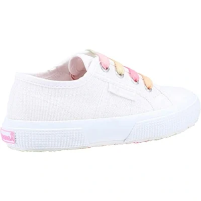 Image of Superga 2750 Shaded Lace Childrens Unisex Summer White Size UK 8.5 Infant