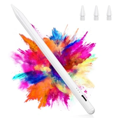 Image of Variglas Pencil for iPad 2018 2025 15 Minutes Fast Charging, Palm Rejection,Tilt Sensitivity, Stylus Pen Compatible with Pro 11&quot;/12.9&quot;/13&quot;, 11/10/9/8/7/6th Gen, Air 3 6, Mini 5/6