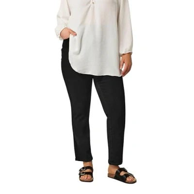 Image of EVANS Curve Straight Leg Jeans Women&#039;s Plus Size Black