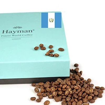 Image of Hayman Coffee, 100% Guatemala El Frutal Coffee Beans, Whole Bean Medium Roast, Fresh 340 Grams/12 Ounces (Pack of 1) Guatemalan Beans
