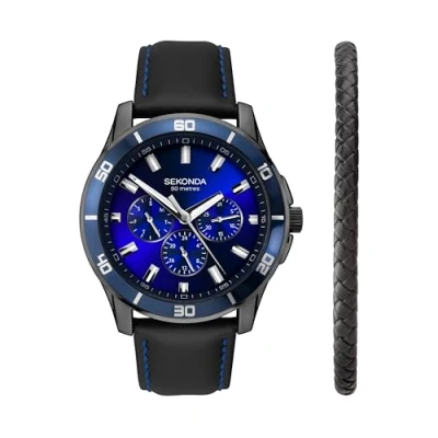 Image of Sekonda Midnight Gift Set Men’s 44mm Quartz Watch with Analogue Display