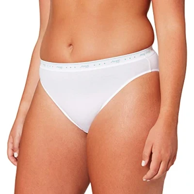 Image of Sloggi Womens 24/7 100 3p Hikini Tai, White, 16 UK