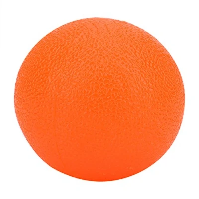 Image of Hand Exercise Balls Silicone Squeeze Stress Ball Massage Therapy Grip for Finger Strength Relief(Orange)
