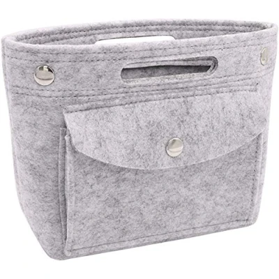Image of Soyizom Felt Handbag Purse Organiser Liner Shaper Insert Bag In for Speedy Neverfull NeoNoe Noe BB,Light gray