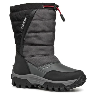 Image of Geox J Himalaya BOY B ABX Snow Boot, Anthracite/Black, 6 UK Child