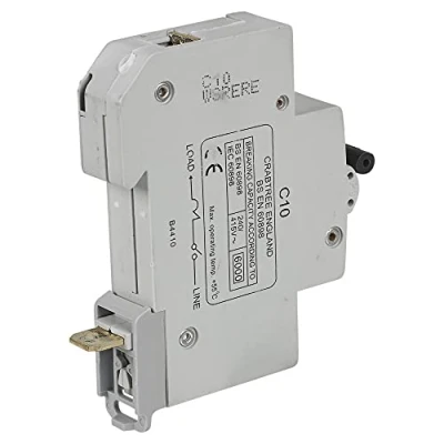 Image of Crabtree Single Pole Starbreaker MCB Circuit Breaker Type B/C Fuse Electrical (Type C 10A)